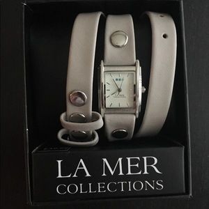 Silver wrap watch by LA MER COLLECTIONS